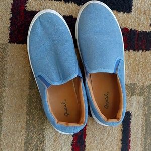 Qupid Chambray Sip On Loafers 8